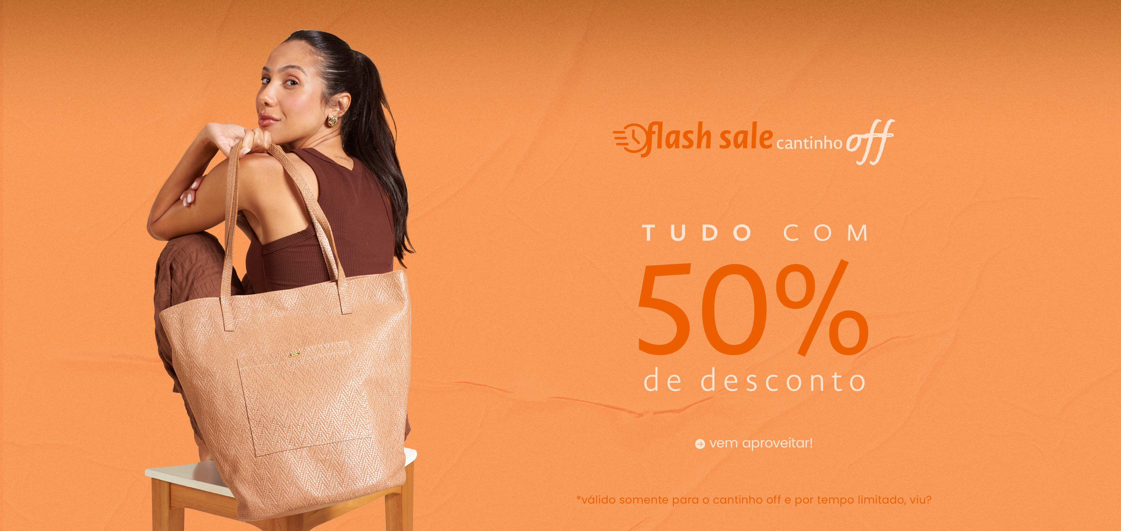 Flash sale todo OFF com 50off